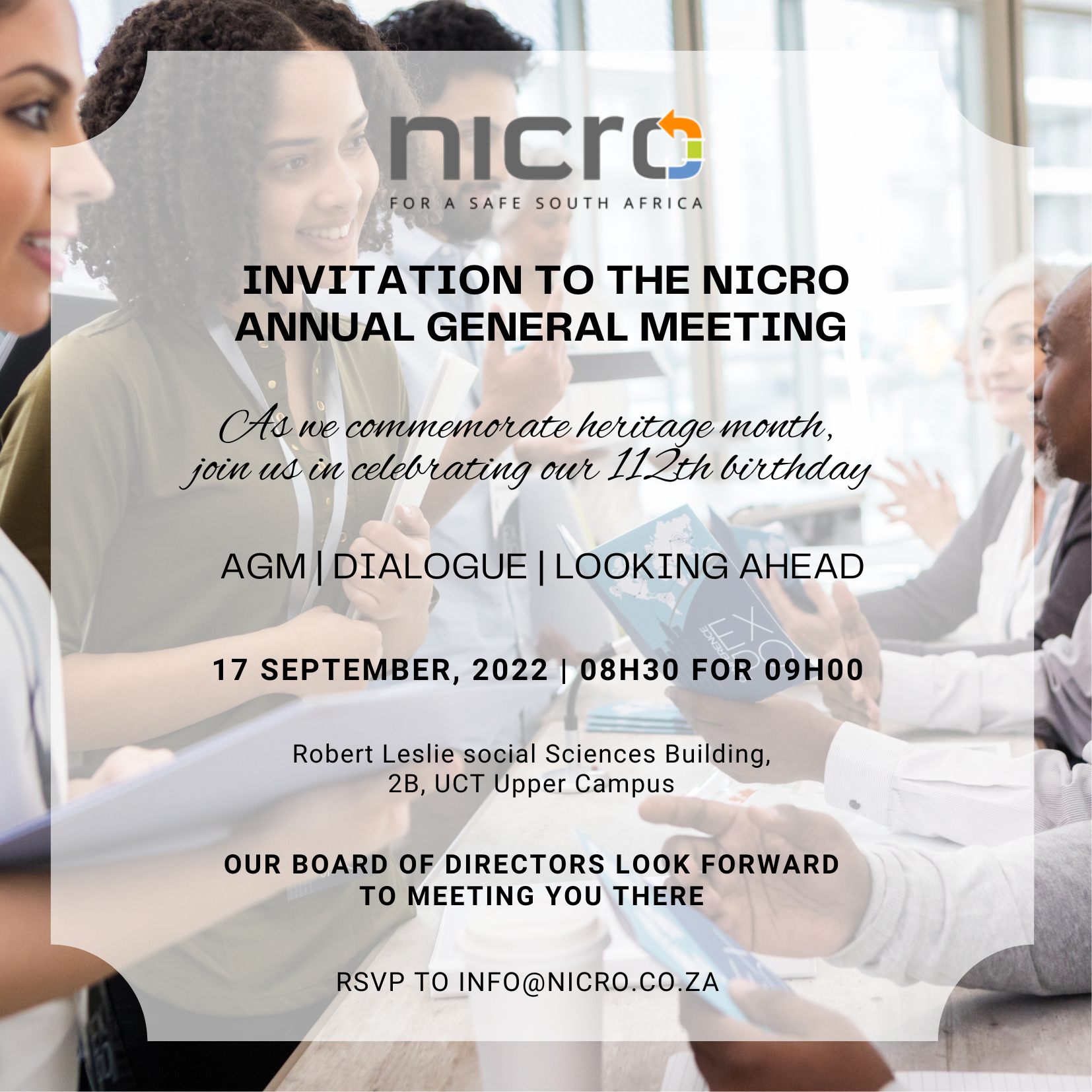 NICRO AGM Invitation 2022